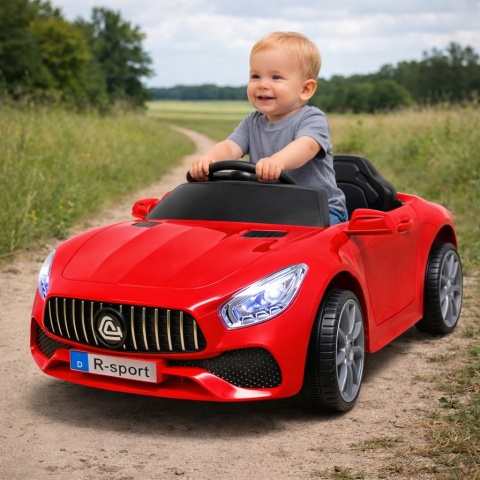 Cabrio B3 CZERWONY Autko na akumulator - Światła, Dźwięki, MP3, USB