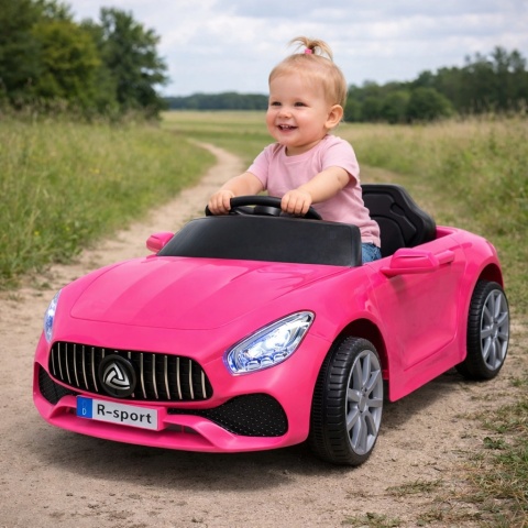 Cabrio B3 RÓŻOWY Autko na akumulator - Światła, Dźwięki, MP3, USB