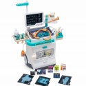 Interaktywny Zestaw Lekarza z Wózkiem lekarskim dla dzieci 3+ EKG RTG + Termometr + Stetoskop + Akcesoria 26 el.