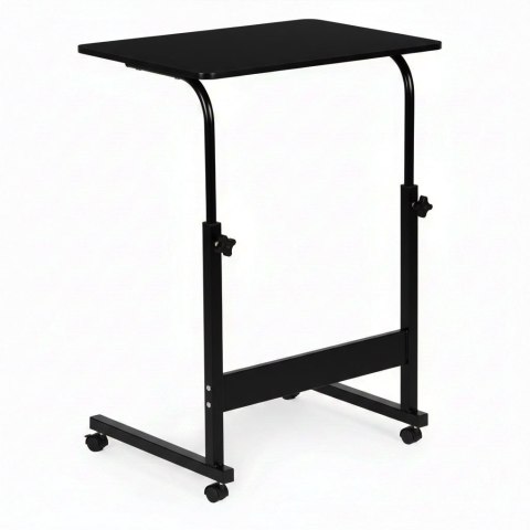 Mobilny stolik pod laptopa biurko dostawiane do fotela czarny ModernHome