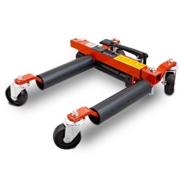 Podnośnik Hydrauliczny Zestaw 2szt Płaski na kółkach do Auta do 680kg każdy