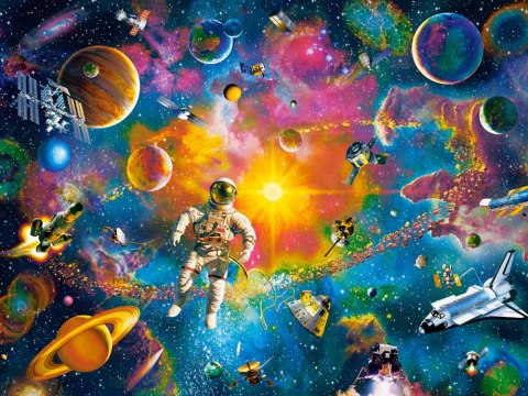 Puzzle 2000 elementów Man in Space kosmos