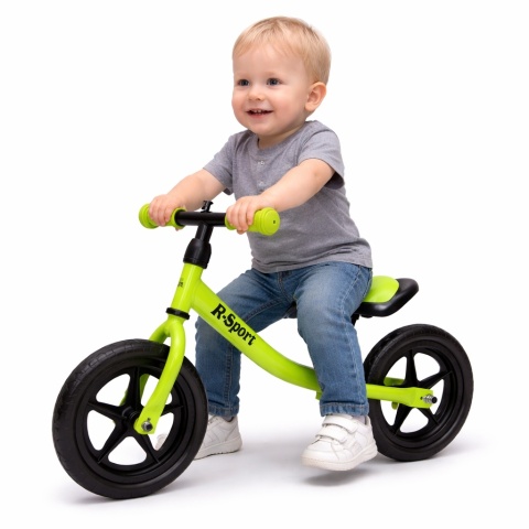 Rowerek biegowy R1 zielony R-Sport Koła EVA dzwonek