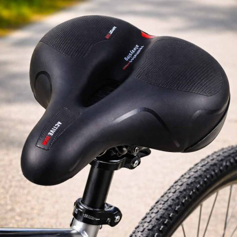 Siodełko rowerowe z pianki elastycznej z odblaskiem