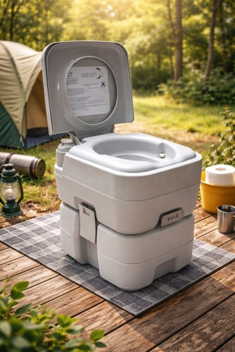 Toaleta Mobilna WC Przenośna do kampera Camping namiotu/domku 20L