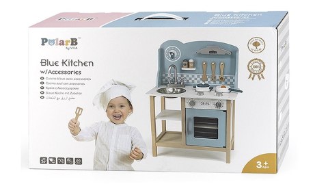 VIGA PolarB Kuchnia z Akcesoriami Silver - Blue