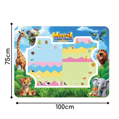 WOOPIE Mata do Malowania Wodą Safari Literki Cyferki