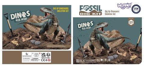 WOOPIE Wykopalisko 6w1 Dinozaur Szkielet Mały Archeolog