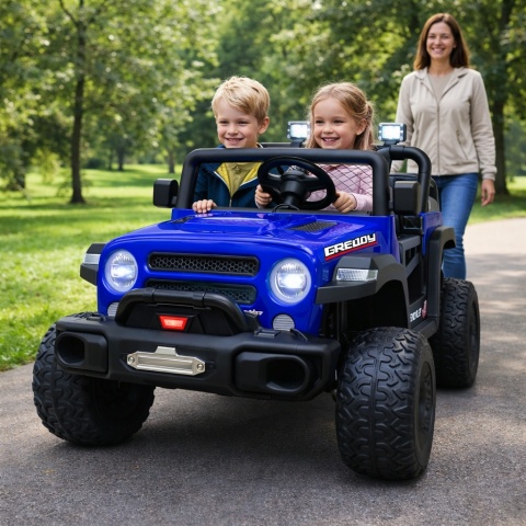 AUTO X17 R-SPORT NIEBIESKI Auto na akumulator EVA SKÓRA Pilot Akumulator litowo-jonowy