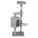 Drapak dla kota legowisko słupek wieża do drapania domek 110 cm szary Petsi