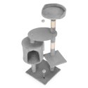 Drapak dla kota legowisko słupek wieża do drapania domek 110 cm szary Petsi