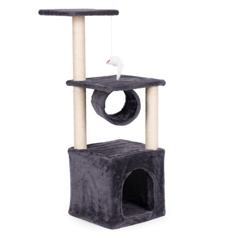 Drapak dla kota legowisko słupek wieża do drapania domek 94 cm szary Petsi
