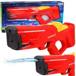 Elektryczny Karabin Pistolet Na Wodę Rekin Czerwony 600 ml 8-10 m