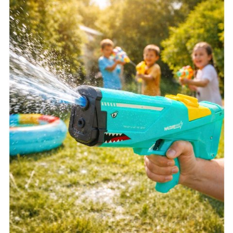 Elektryczny Karabin Pistolet Na Wodę Rekin Zielony 600 ml 8-10 m