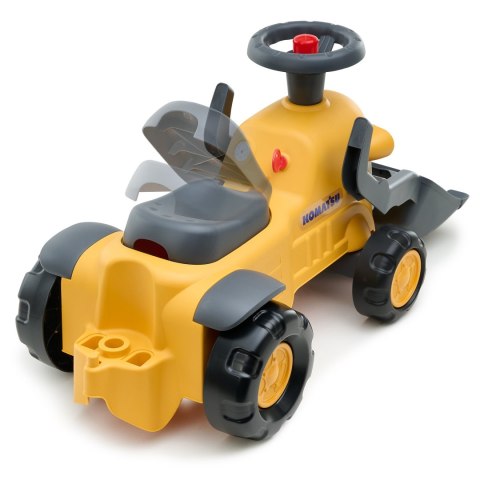 FALK Jeździk Traktor Komatsu z Łyżką Koparką i Przyczepą