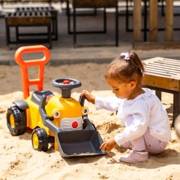 FALK Jeździk Traktor Koparka Komatsu z Łyżką i Klaksonem