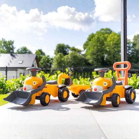 FALK Jeździk Traktor Koparka Komatsu z Łyżką i Klaksonem