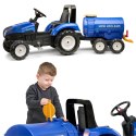FALK Przyczepa Cysterna Beczkowóz z Kranem New Holland Niebieska