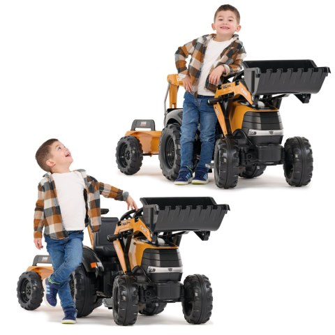 FALK Traktor na Pedały Case CE z Koparką Ładowarką i Przyczepą 3-7 lat
