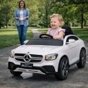 Mercedes GLC COUPE Concept Auto na akumulator 4x4 BIAŁY, Światła, Dźwięki, Pilot, Koła EVA
