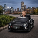Mercedes GT3 Evo CZARNY Auto na akumulator, Pilot, Światła, Muzyka, Koła EVA