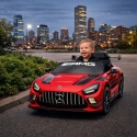 Mercedes GT3 Evo CZERWONY Auto na akumulator, Pilot, Światła, Muzyka, Koła EVA