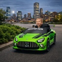 Mercedes GT3 Evo ZIELONY Auto na akumulator, Pilot, Światła, Muzyka, Koła EVA