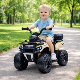 Quad J9 KHAKI BRĄZ-BEŻ na akumulator dla dzieci, muzyka, światło