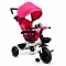 Rowerek Trójkołowy T4 różowy R-Sport Obracany 360 stopni Koła EVA, Hamulec Wolne koło
