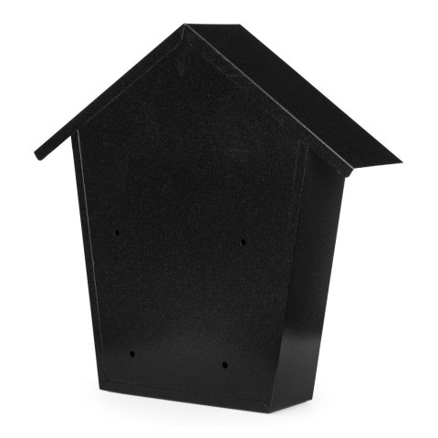 Skrzynka na listy pocztowa ścienna stal galwanizowana czarna ModernHome