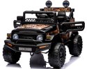 Autko na akumulator Toyota FJ Cruiser CZARNY, 4x4, Fotelik z ekoskóry, pilot, koła EVA