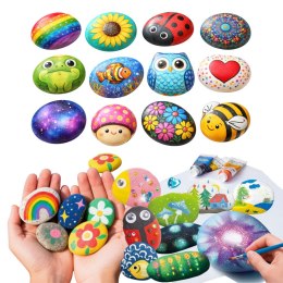 Zestaw Kreatywny DIY Malowanie Kamieni Świecących Dla Dzieci