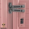Zestaw walizek BERWIN Torna 4w1 - twarde walizki na kółkach + kosmetyczka DUSTY Rose