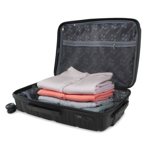 Zestaw walizek BERWIN Torna 4w1 twarde walizki na kółkach + kosmetyczka TITAN Schwarz