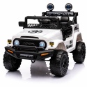 Autko na akumulator Toyota FJ Cruiser BIAŁY, 4x4, Fotelik z ekoskóry, pilot, koła EVA