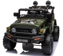 Autko na akumulator Toyota FJ Cruiser ZIELONY, 4x4, Fotelik z ekoskóry, pilot, koła EVA