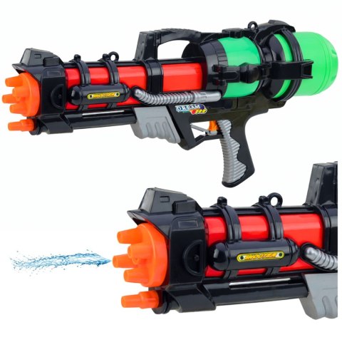 Duży Pistolet Karabin Broń Na Wodę Zielony Zasięg 6m 1,25 L 60 cm