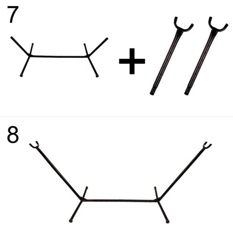 Hamak ze stelażem ogrodowy huśtawka stelaż stojak do hamaka duży mocny + pokrowiec 200cm 100kg