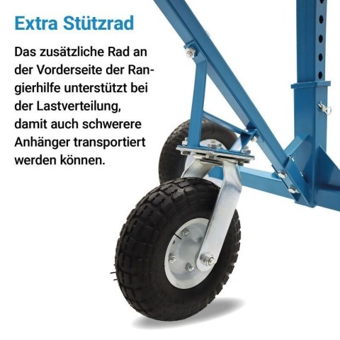 Koło manewrowe do przyczep podporowe z regulacją wysokości do 453kg