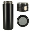 Kubek bidon termiczny z ustnikiem termos LED 350ml czarny