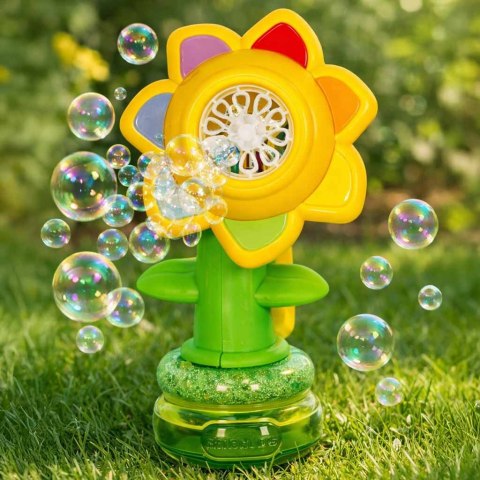 Maszynka do baniek mydlanych automat generator kwiatek bańki muzyka światła