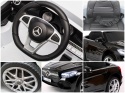 Autko na akumulator Mercedes SL500 CZARNY Piankowe Koła EVA, fotelik ekoskóra- NOWA WERSJA