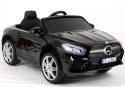 Autko na akumulator Mercedes SL500 CZARNY Piankowe Koła EVA, fotelik ekoskóra- NOWA WERSJA