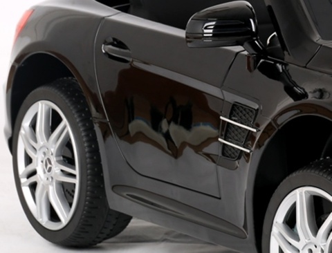 Autko na akumulator Mercedes SL500 CZARNY Piankowe Koła EVA, fotelik ekoskóra- NOWA WERSJA