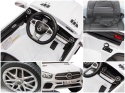 Autko na akumulator Mercedes SL500 BIAŁY Piankowe Koła EVA, fotelik ekoskóra- NOWA WERSJA