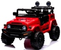 Autko na akumulator Toyota FJ Cruiser CZERWONY, 4x4, Fotelik z ekoskóry, pilot, koła EVA
