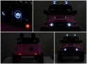 Autko na akumulator Toyota FJ Cruiser RÓŻOWY, 4x4, Fotelik z ekoskóry, pilot, koła EVA