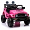 Autko na akumulator Toyota FJ Cruiser RÓŻOWY, 4x4, Fotelik z ekoskóry, pilot, koła EVA