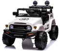 Autko na akumulator Toyota FJ Cruiser BIAŁY, 4x4, Fotelik z ekoskóry, pilot, koła EVA