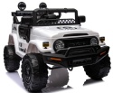 Autko na akumulator Toyota FJ Cruiser BIAŁY, 4x4, Fotelik z ekoskóry, pilot, koła EVA